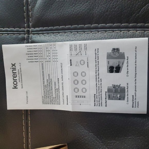 KORENIX JETNET 3006-M12 INDUSTRIAL 6-PORT REDUNDANT M12/IP68 ETHERNET SWITCH - Picture 7 of 9